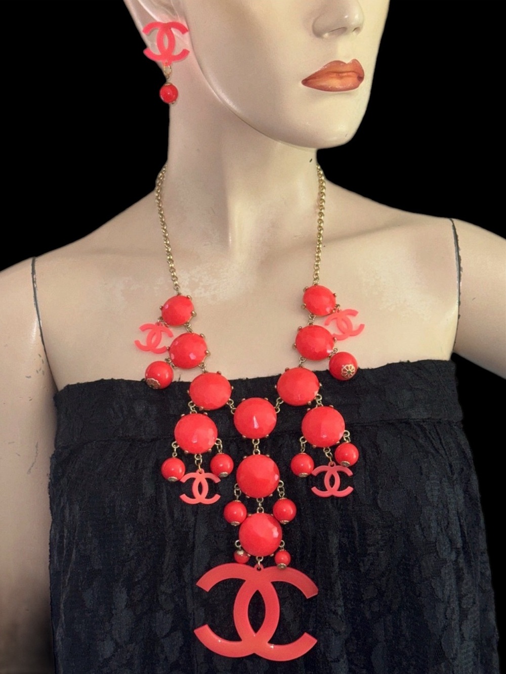 CC Fashion Necklace and Earrings UpCycle